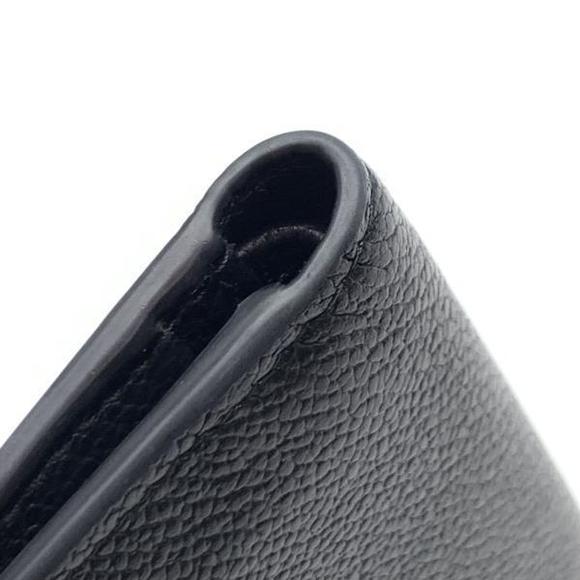 Prada Saffiano Bifold Compact Wallet Coin Case Black - Picture 9 of 9